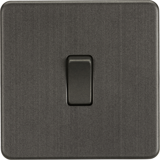 Knightsbridge Screwless Smoked Bronze 20A Double Pole Switch SF8341SB Available from RS Electrical Supplies