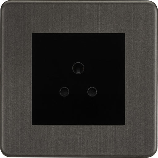 Knightsbridge Screwless Smoked Bronze 5A Unswitched Socket SF5AMSBB Available from RS Electrical Supplies