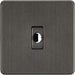 Knightsbridge Screwless Smoked Bronze Flex Outlet SFFLEXSB Available from RS Electrical Supplies
