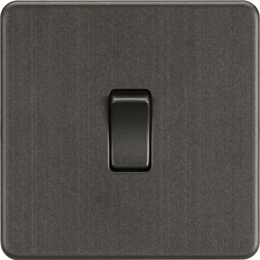 Knightsbridge Screwless Smoked Bronze Intermediate Light Switch SF1200SB Available from RS Electrical Supplies
