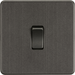 Knightsbridge Screwless Smoked Bronze Intermediate Light Switch SF1200SB Available from RS Electrical Supplies
