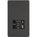 Knightsbridge Screwless Smoked Bronze Shaver Socket with USB SF8909SB Available from RS Electrical Supplies