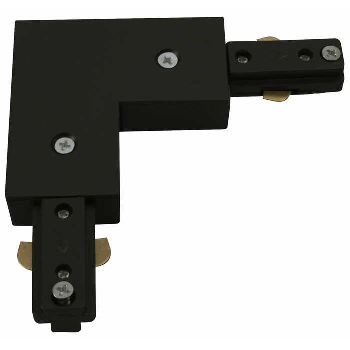 Knightsbridge Track L Right Angle Connector Black 230V TRKRABK