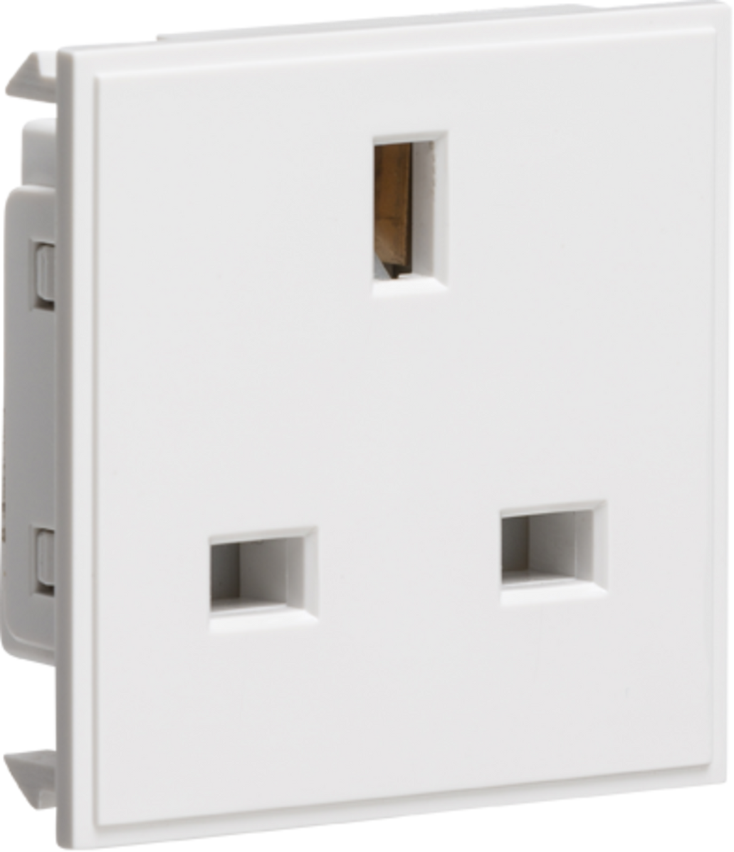 13a Socket Module Knightsbridge White 13A Unswitched Socket Module NET13WH | RS ...