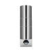 Luceco Azurar brushed stainless steel PIR up-down wall light — front view