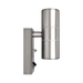 Luceco Azurar brushed stainless steel PIR up-down wall light — side view