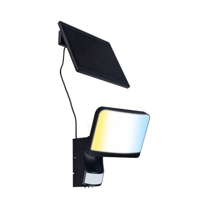 Luceco Solar Hybrid LEXSHYFS10BCC – fitting with detached solar panel and cable