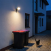 Luceco Solar Hybrid LEXSHYFS10BCC – illuminating a side entrance at night