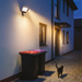 Luceco Solar Hybrid LEXSHYFT10BCC – illuminating an exterior wall at night