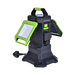 Luceco UniVolt hybrid twin-head work light angled view