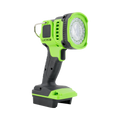 Luceco UniVolt cordless inspection spotlight front angled view