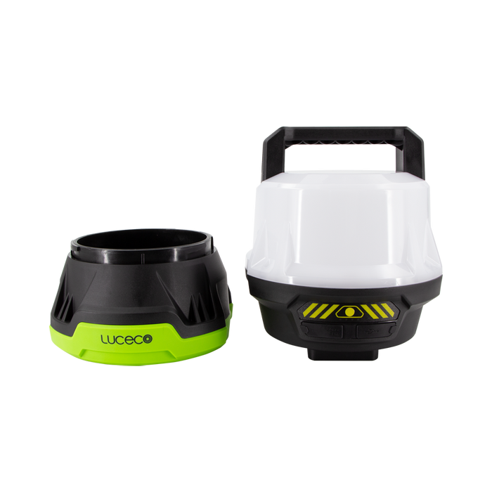 Luceco UniVolt heavy-duty open-area work light removable components