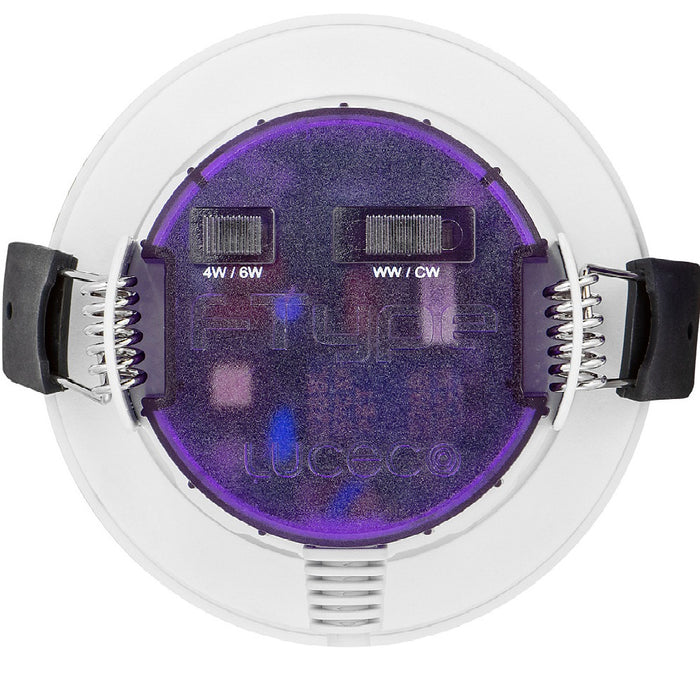 Luceco FType Ultra Regressed Fire Rated Downlight Dim-2-Warm UTR6WD2W