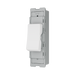 BG GridLite White Moulded White 20A 16AX 1 Way Single Pole Switch Module M11 – angled view