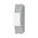BG GridLite White Moulded White 20A 2 Way Single Pole Centre-Off Switch Module M12C – angled view