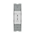 BG GridLite White Moulded White 20A 16AX 2 Way Single Pole Emergency Lighting Test Key Switch Module M12EL – front view