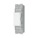 BG GridLite White Moulded White 20A 2 Way Single Pole Retractive Centre-Off Switch Module M142C – angled view