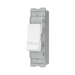 BG GridLite White Moulded White 20A 2 Way Retractive PRESS Switch Module M142PR – angled view