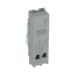 BG GridLite White Moulded White 20A 1 Way Retractive Bell Symbol Switch Module M14BELL – side view