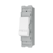 BG GridLite White Moulded White 20A 1 Way Retractive PRESS Switch Module M14PR – angled view