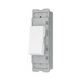 BG GridLite White Moulded White 20A 1 Way Retractive Switch Module M14 – angled view