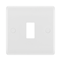 BG GridLite White Moulded White 1G Grid Plate M81 – front view
