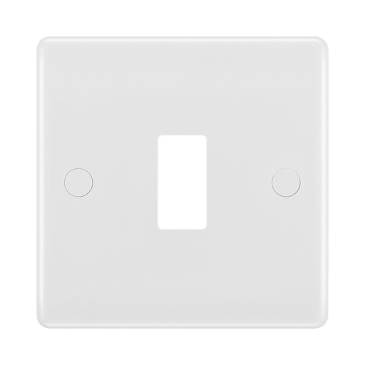 BG GridLite White Moulded White 1G Grid Plate M81 – front view
