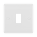 BG GridLite White Moulded White 1G Grid Plate M81 – front view