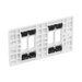 BG GridLite White Moulded White 4G Grid Plate M84 – side view