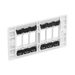 BG GridLite White Moulded White 6G Grid Plate M86 – side view