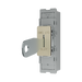 BG GridLite Antique Brass 20A 16AX 2 Way Single Pole Emergency Lighting Test Key Switch Module MAB12EL – angled view