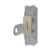 BG GridLite Antique Brass 20A 16AX 2 Way Single Pole Key Switch Module MAB12KY – angled view