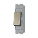 BG GridLite Antique Brass 20A 16AX 2 Way Single Pole Switch Module MAB12 – angled view