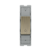 BG GridLite Antique Brass 20A 2 Way Retractive Bell Symbol Switch Module MAB142BELL – front view
