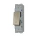 BG GridLite Antique Brass 20A 2 Way Retractive Bell Symbol Switch Module MAB142BELL – angled view