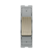 BG GridLite Antique Brass 20A 2 Way Retractive PRESS Switch Module MAB142PR – front view