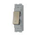 BG GridLite Antique Brass 20A 1 Way Retractive Bell Symbol Switch Module MAB14BELL – angled view