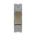 BG GridLite Antique Brass 20A 1 Way Retractive PRESS Switch Module MAB14PR – front view