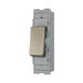 BG GridLite Antique Brass 20A 1 Way Retractive PRESS Switch Module MAB14PR – angled view