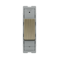 BG GridLite Antique Brass 20A 1 Way Retractive Switch Module MAB14 – front view