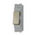 BG GridLite Antique Brass 20A 1 Way Retractive Switch Module MAB14 – angled view