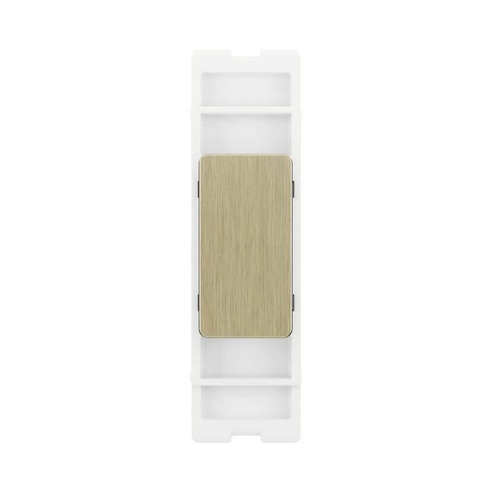 BG GridLite Antique Brass Blank Module MABBLNK – front view