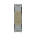 BG GridLite Antique Brass Touch LED Dimmer Master Module MABTDM – front view