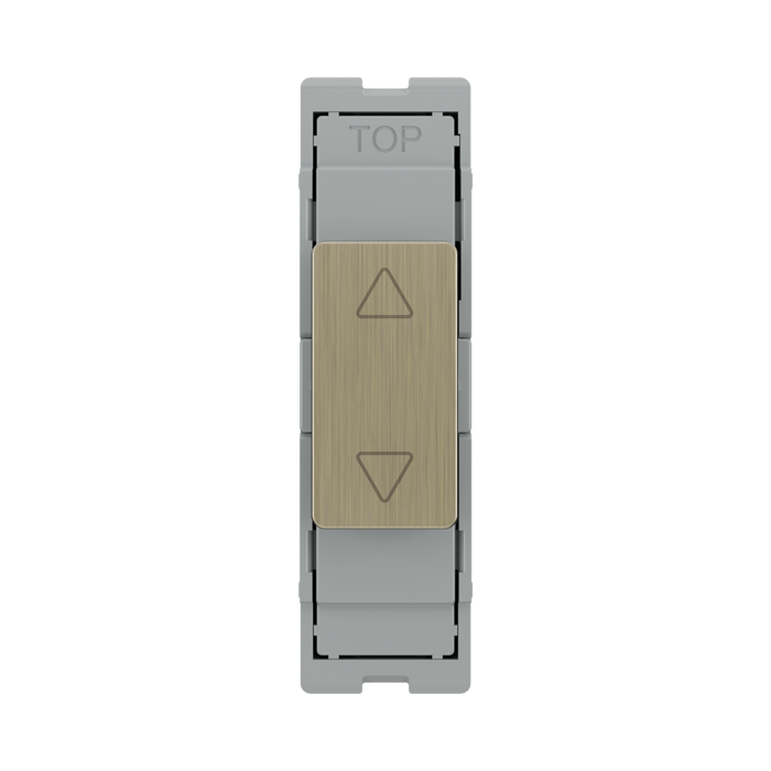 BG GridLite Antique Brass Touch LED Dimmer Master Module MABTDM – front view