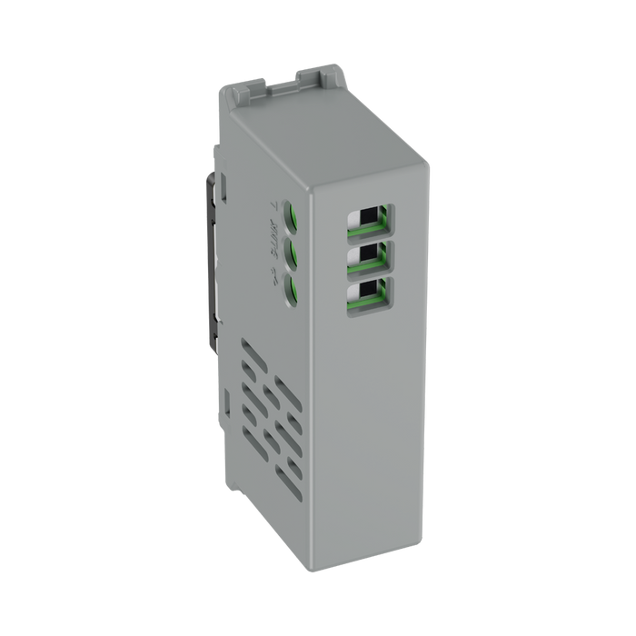 BG GridLite Antique Brass Touch LED Dimmer Master Module MABTDM – side view
