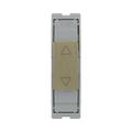 BG GridLite Antique Brass Touch LED Dimmer Secondary Module MABTDS – front view