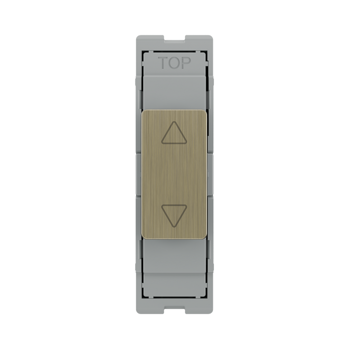 BG GridLite Antique Brass Touch LED Dimmer Secondary Module MABTDS – front view