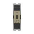 BG GridLite Antique Brass 20W USB-C Charging Module MABUSBC20B – front view