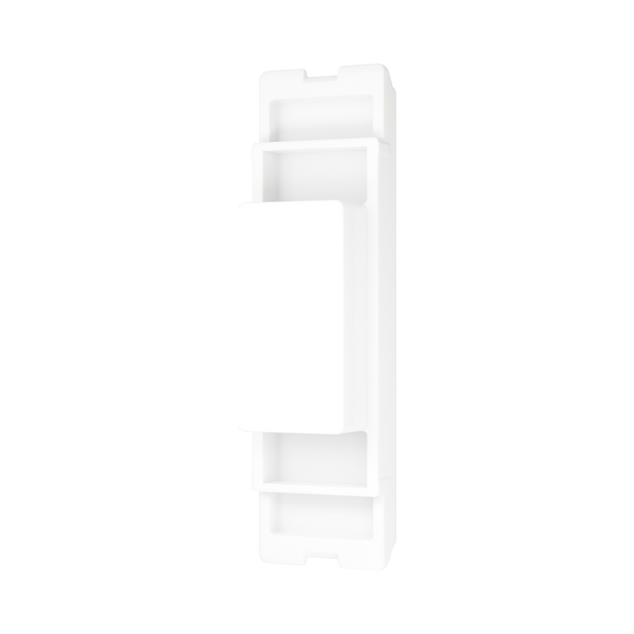 BG GridLite White Moulded White Blank Module MBLNK – angled view