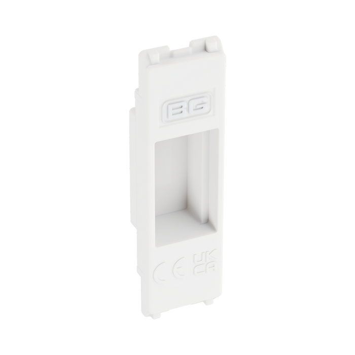 BG GridLite White Moulded White Blank Module MBLNK – side view